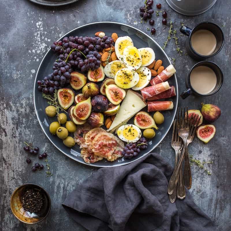 Image of beautifully arranged food