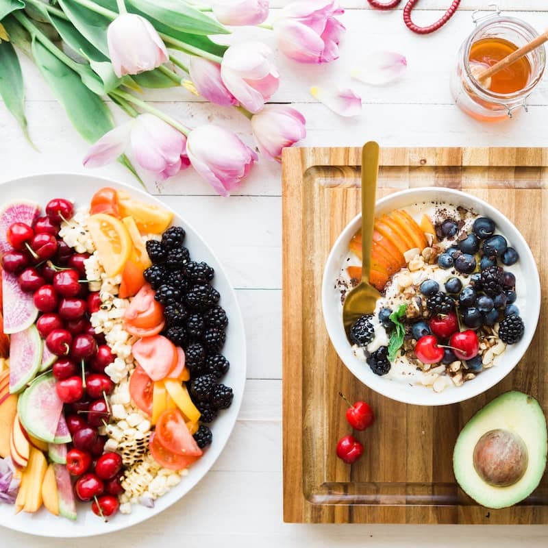 Image of beautifully arranged food